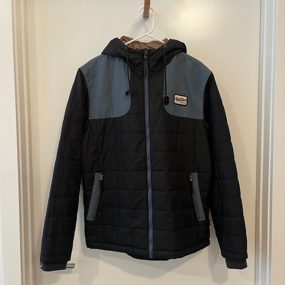 Howler Brothers Spellbinder Parka in Blue, Size Large - Picture 2 of 4